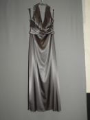 *Size: 12 Charcoal Grey Bridesmaid Dress By Social
