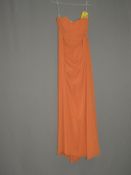 *Size: 12 Orange Bridesmaid Dress by Dessy Collect
