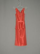 *Size: 10 Red/Orange Bridesmaid Dress by Alfred Su