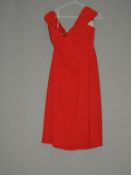 *Size: 16 Flame Bridesmaid Dress by Dessy Collecti