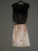 *Size: 14 Blush & Black Bridesmaid Dress by 57 Gra