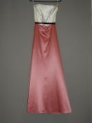 *Size: 10 Pink & White Bridesmaid Dress by Dessy C