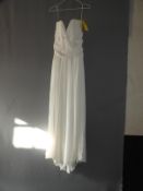 *Sandal White Wedding Dress Size: 10