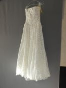 *After Six Ivory Wedding Dress Size: 8