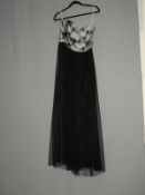 *Size: 12 Ivory & Black Bridesmaid Dress by Social