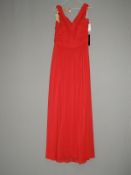 *Size: 14 Flame Bridesmaid Dress by Alfred Sung