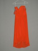 *Size: 10 Tangerine Bridesmaid Dress by Social