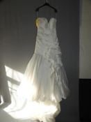 *Elegance White Wedding Dress Size: 12