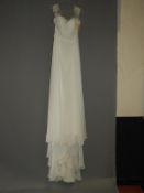 *Chloe White Wedding Dress Size: 8