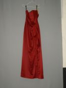 *Size: 12 Dark Red Bridesmaid Dress by Social