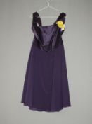 *Size: 14 Dark Purple Bridesmaid Dress by Social