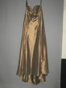 *Size: 14 Antique Gold Bridesmaid Dress by Dessy C