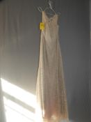 *Dessy Collection Cream Bridesmaid Dress Size: 16