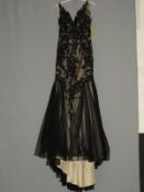 *Size: 8 Black & Ivory Wedding Dress by Chloe