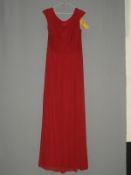 *Size: 16 Dark Red Bridesmaid Dress By Social