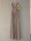 *Size: 14 Grey/Brown Bridesmaid Dress by Dessy Col