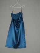 *Size: 10 Ocean Blue Bridesmaid Dress by Dessy Col
