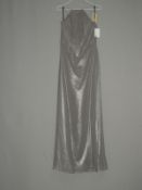 *Size: 6 Charcoal Grey/Silver Bridesmaid Dress by