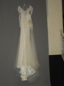 *Chloe Two Piece White Wedding Dress Size: 8