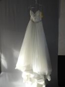 *Christine Dando Ivory Wedding Dress Size: 8