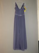 *Size: 14 Grey/Purple Bridesmaid Dress by Dessy Co