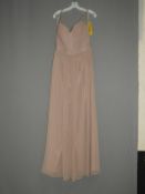 *Size: 12 Light Brown Bridesmaid Dress By Dessy Co