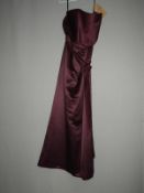 *Size: 18 Dark Purple Bridesmaid Dress by Cynthia