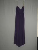 *Size: 14 Dark Purple Bridesmaid Dress By Dessy Co