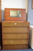 Teak Three Drawer Dressing Chest