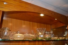 Cut Glass Crystal Serving Bowls, Dishes, Vases, et