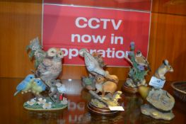 Animal and Bird Figures; Owl Mice, Squirrels, etc.