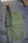 Vintage Abu Fishing Fishing Rods plus Keep Nets, e