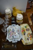 Victorian Tureen plus Other Glassware and Pottery