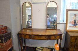 Bow Front Hall Table (Some Faults) and a Pair of B