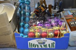 Box of Christmas Baubles