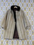 Ladies Vintage Synthetic Fur Coat by Sister Minquilla