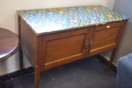 Inlaid Mahogany Hall Cupboard