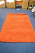 Ikea Rug (Orange) 4'4