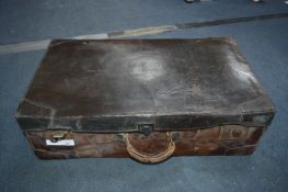 Vintage Leather Suitcase