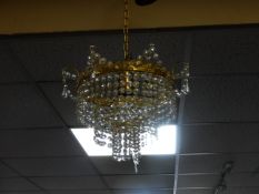 Crystal Effect Chandelier Light Fitting