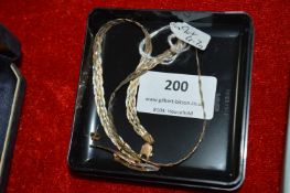 Two 9ct Gold Bracelets and Matching Earrings (~4.7
