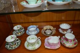 Period Porcelain Cups and Saucers