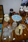 Mixed Lot of Glassware, Pottery, Ornaments, etc.