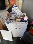 Vintage Dryer Containing Assorted Household Goods