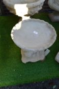 Garden Birdbath on a Shells Style Pedestal