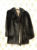 Simulated Mink Fur Coat