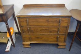 1930's Oak Three Drawer Chest