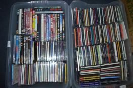 Two Boxes of DVDs