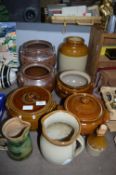 Stoneware Kitchen Crocks and Jugs