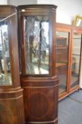 Mahogany Effect Astral Glazed Corner Unit